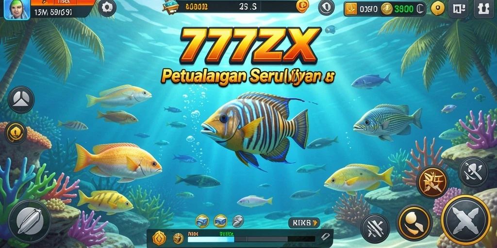 Tangkapan layar gameplay seru Tembak Ikan di 777ZX.