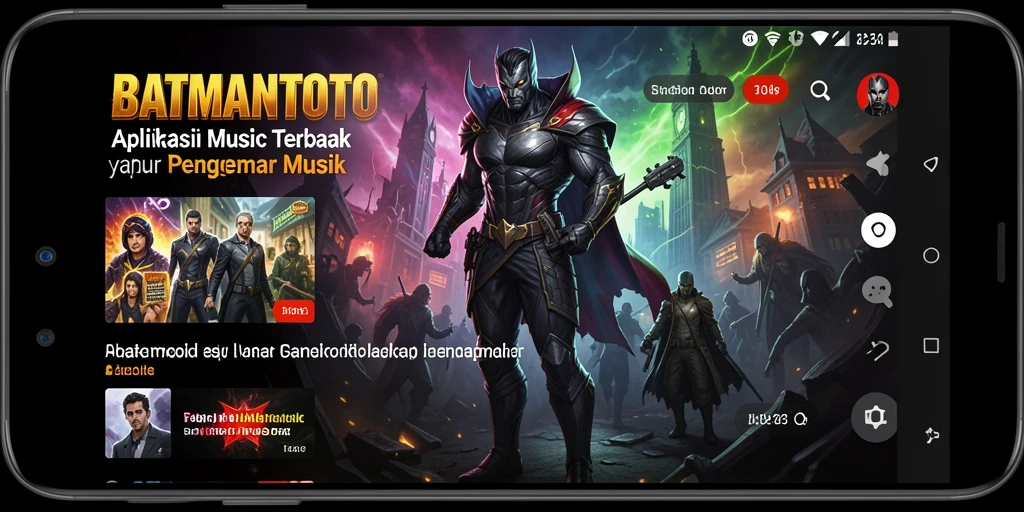 Tampilan gameplay seru di aplikasi BATMANTOTO, penuh dengan tantangan musik.