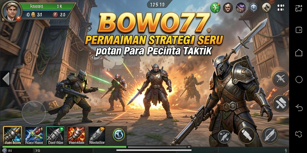Gameplay <strong>BOWO77</strong> yang penuh strategi dan taktik menarik.