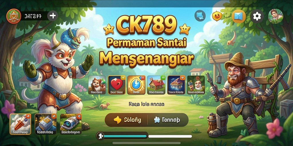 Tampilan menarik dari gameplay CK789 yang penuh warna.