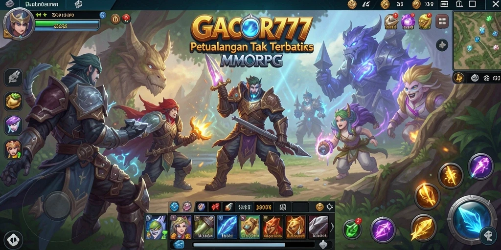 Screenshot gameplay GACOR777 yang menunjukkan aksi pertarungan yang mendebarkan.
