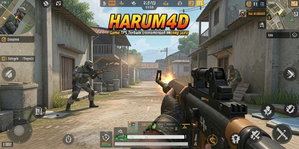 Tangkapan layar dari gameplay menegangkan HARUM4D.