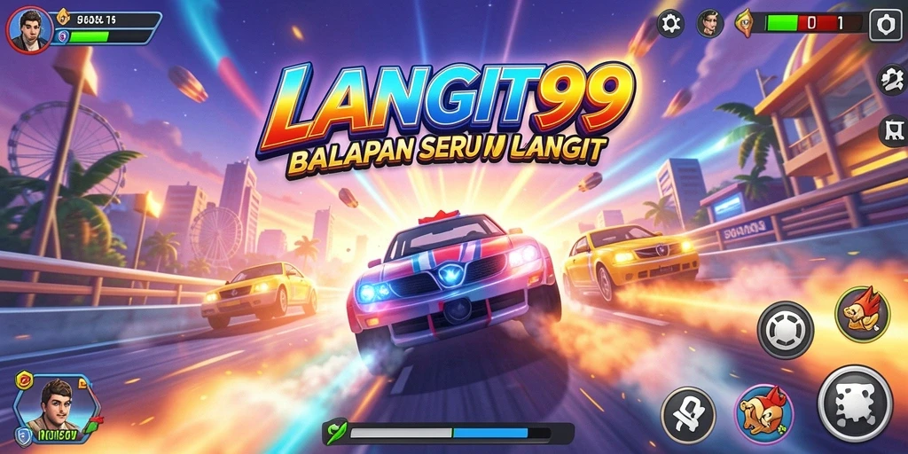 Menyaksikan aksi balapan seru dalam LANGIT99 yang penuh tantangan.