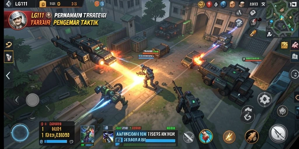 Tampilan gameplay LG111 yang menampilkan strategi dan taktik mendalam.