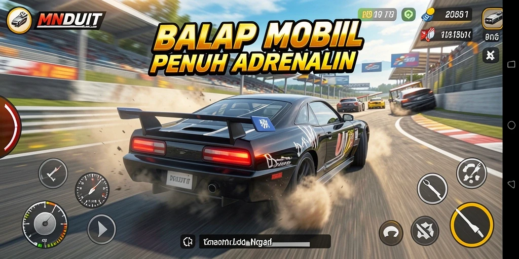 Tampilan screenshot gameplay MNDUIT yang seru dan mendebarkan.