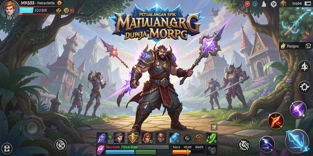 Tampilan gameplay penuh aksi di dunia MR888 yang menakjubkan.