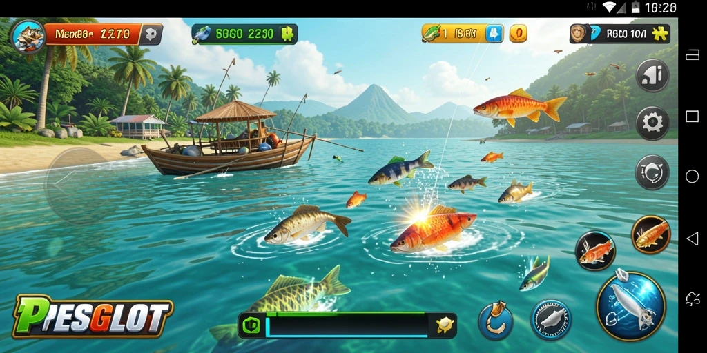 Gameplay PESGSLOT menampilkan pengalaman memancing yang menarik dan realistis.
