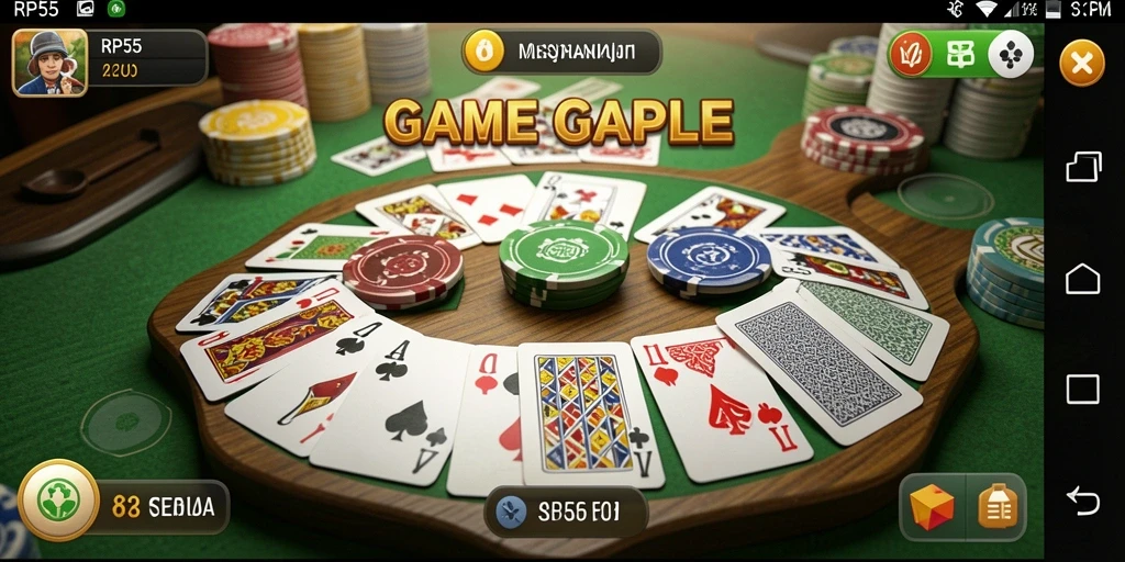 Tampilan gameplay yang seru dan interaktif di RP55.