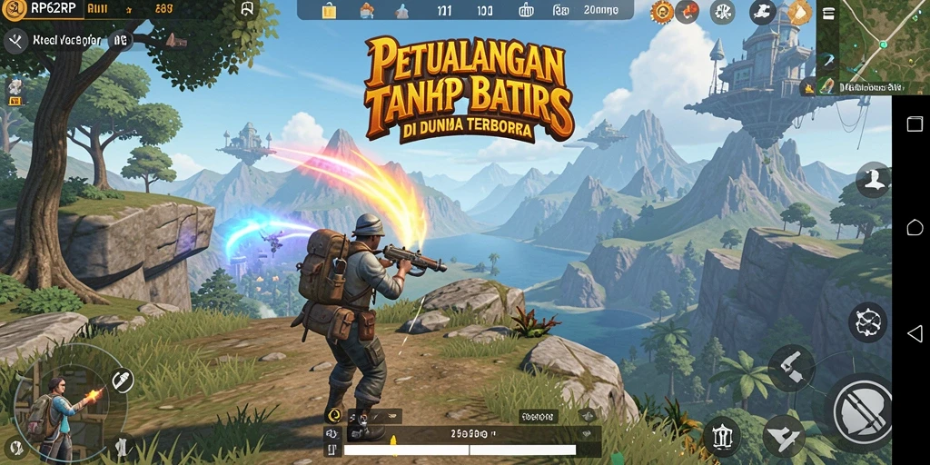 Tampilan gameplay RP62RP yang menakjubkan di dunia terbuka.