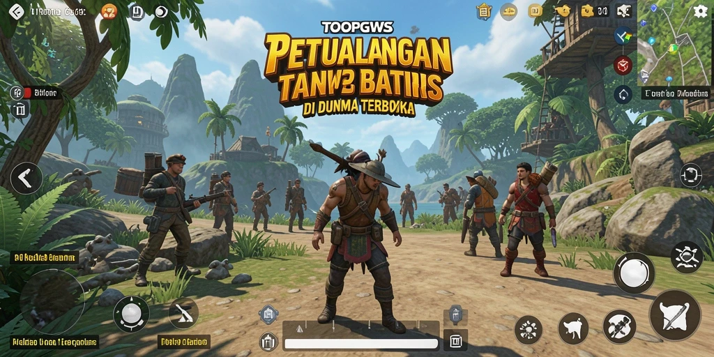Gameplay TOOPGWS yang memukau di dunia terbuka.