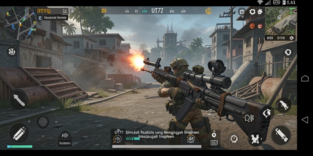 Tampilan gameplay UT77 yang mendebarkan dalam simulasi.