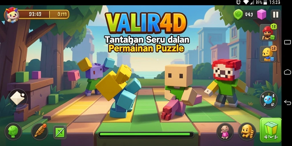 Tampilan gameplay VALIR4D dengan teka-teki yang menarik dan grafis yang langsung memikat.