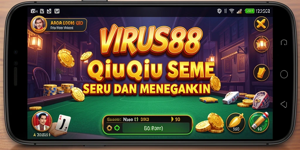 Gameplay QiuQiu yang menantang dan seru di VIRUS88.