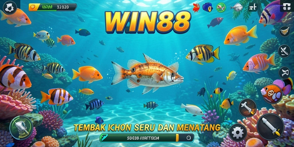 Screenshot gameplay Tembak Ikan yang mendebarkan di WIN88.