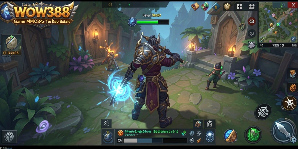 Tampilan gameplay epik di dunia MMORPG penuh petualangan.